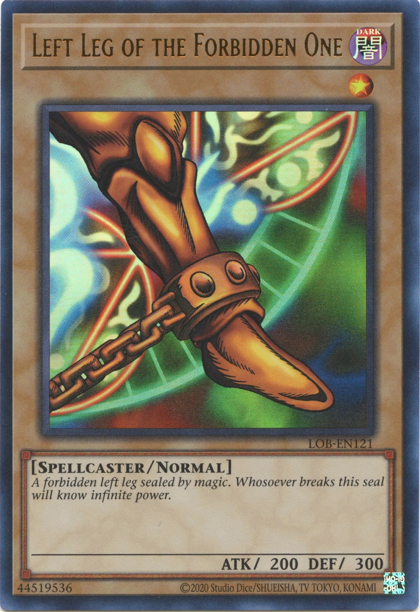 Left Leg of the Forbidden One (25th Anniversary) [LOB-EN121] Ultra Rare | Gaming Infinity