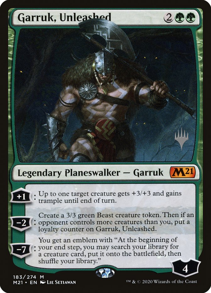 Garruk, Unleashed (Promo Pack) [Core Set 2021 Promos] | Gaming Infinity