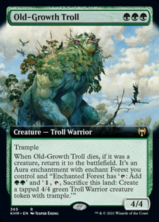 Old-Growth Troll (Extended Art) [Kaldheim] | Gaming Infinity