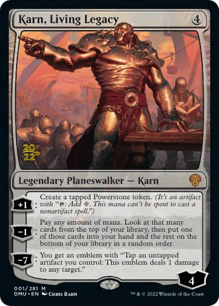 Karn, Living Legacy [Dominaria United Prerelease Promos] | Gaming Infinity