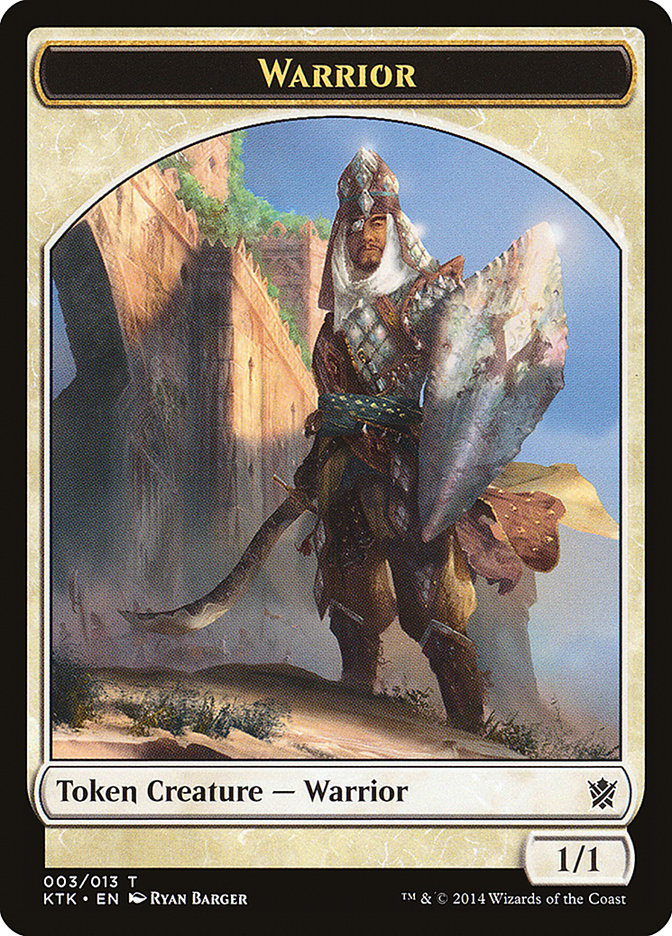 Warrior (003/013) [Khans of Tarkir Tokens] | Gaming Infinity