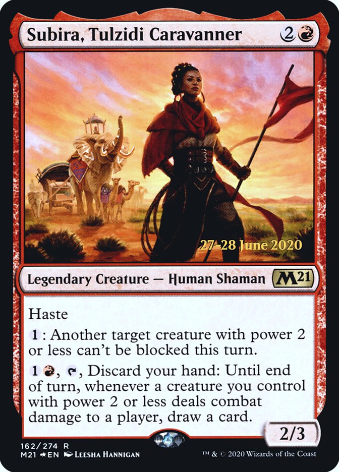 Subira, Tulzidi Caravanner  [Core Set 2021 Prerelease Promos] | Gaming Infinity