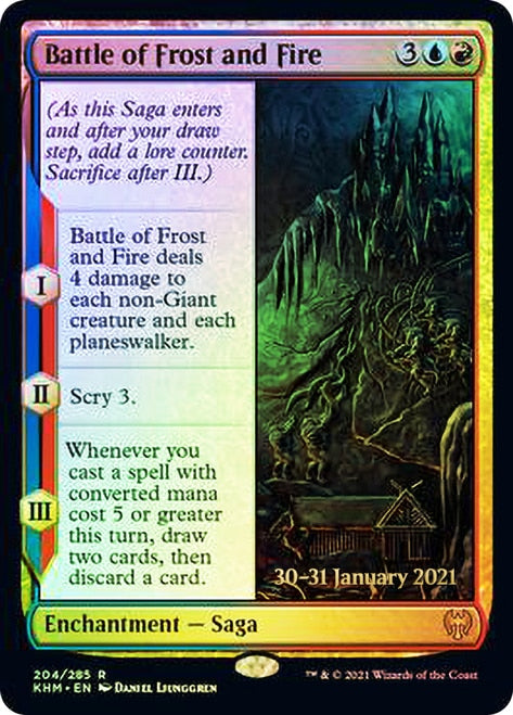 Battle of Frost and Fire [Kaldheim Prerelease Promos] | Gaming Infinity
