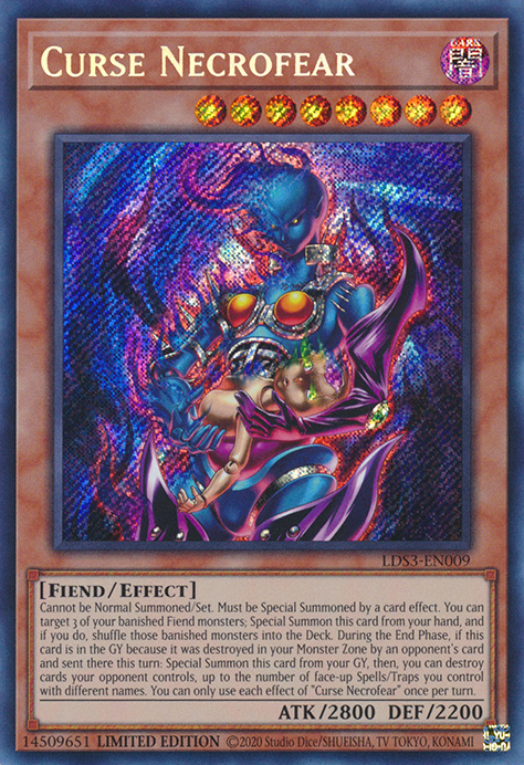 Curse Necrofear [LDS3-EN009] Secret Rare | Gaming Infinity