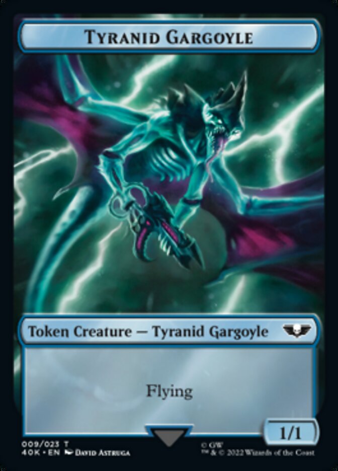 Tyranid (017) // Tyranid Gargoyle Double-sided Token (Surge Foil) [Universes Beyond: Warhammer 40,000 Tokens] | Gaming Infinity