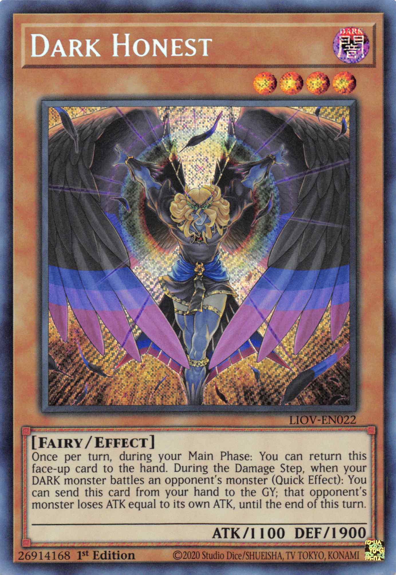 Dark Honest [LIOV-EN022] Secret Rare | Gaming Infinity