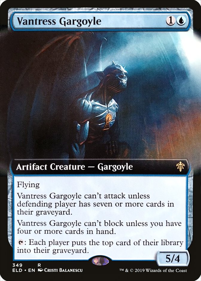 Vantress Gargoyle (Extended Art) [Throne of Eldraine] | Gaming Infinity