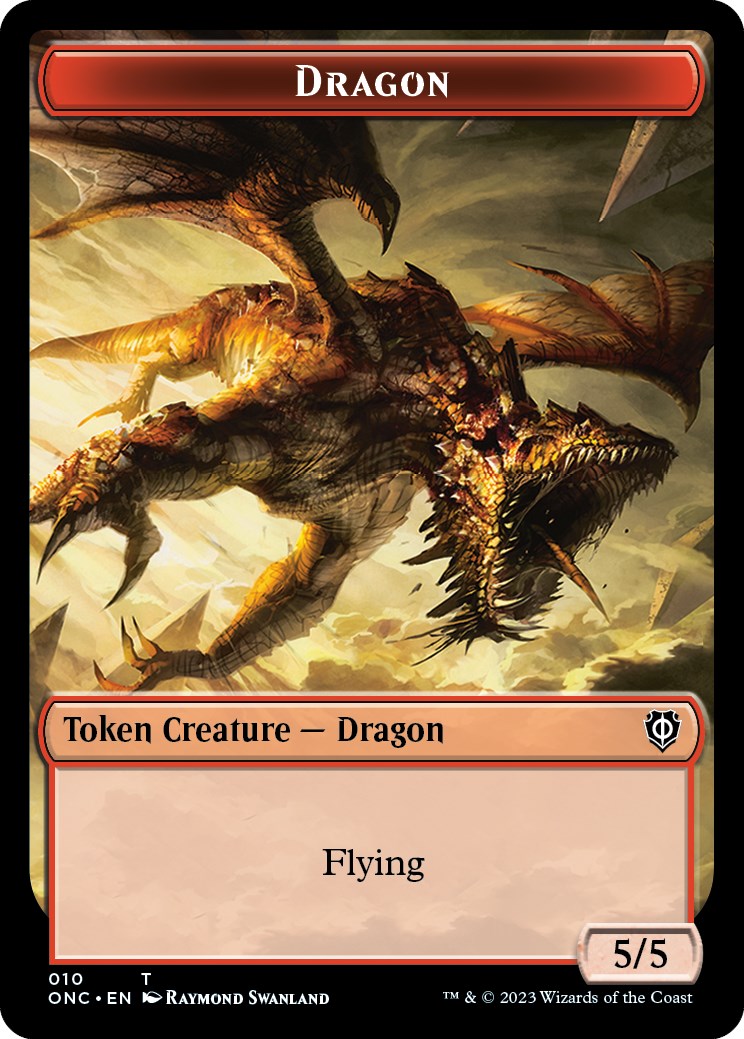 Kobolds of Kher Keep // Dragon Double-Sided Token [Phyrexia: All Will Be One Commander Tokens] | Gaming Infinity