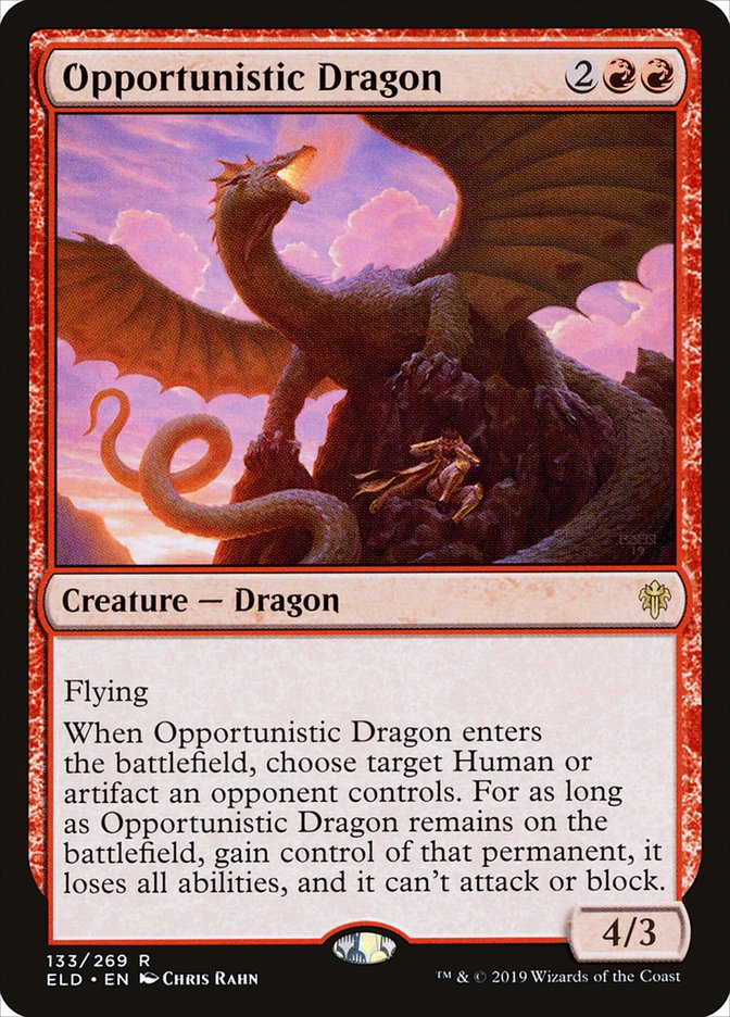 Opportunistic Dragon [Throne of Eldraine] | Gaming Infinity