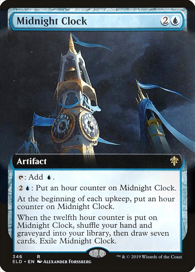 Midnight Clock (Extended Art) [Throne of Eldraine] | Gaming Infinity
