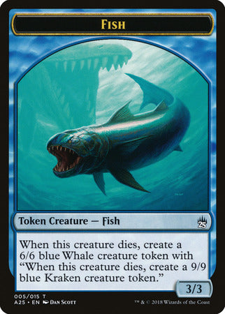 Fish // Kraken Double-sided Token [Masters 25 Tokens] | Gaming Infinity