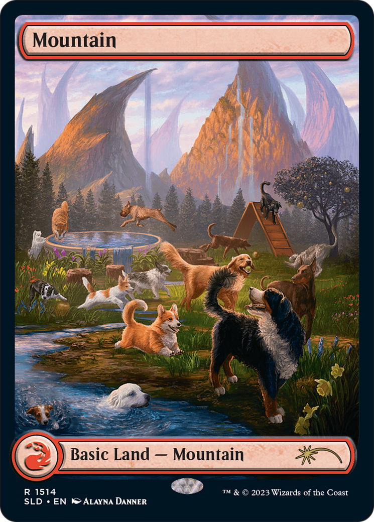 Mountain (1514) [Secret Lair Commander Deck: Raining Cats and Dogs] | Gaming Infinity