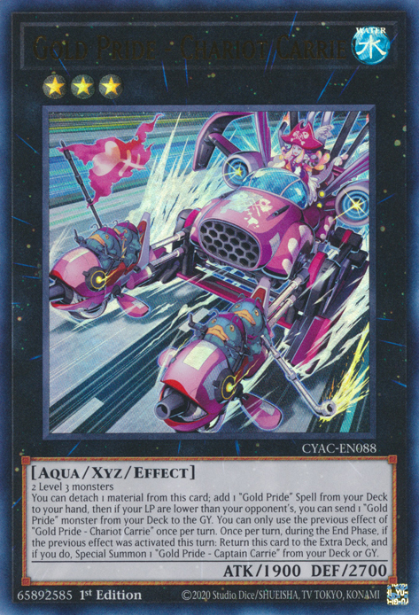 Gold Pride - Chariot Carrie [CYAC-EN088] Ultra Rare | Gaming Infinity