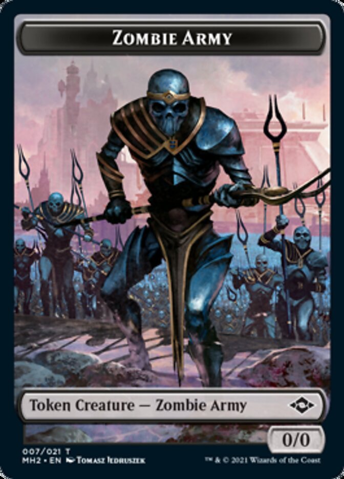 Zombie Army Token [Modern Horizons 2 Tokens] | Gaming Infinity