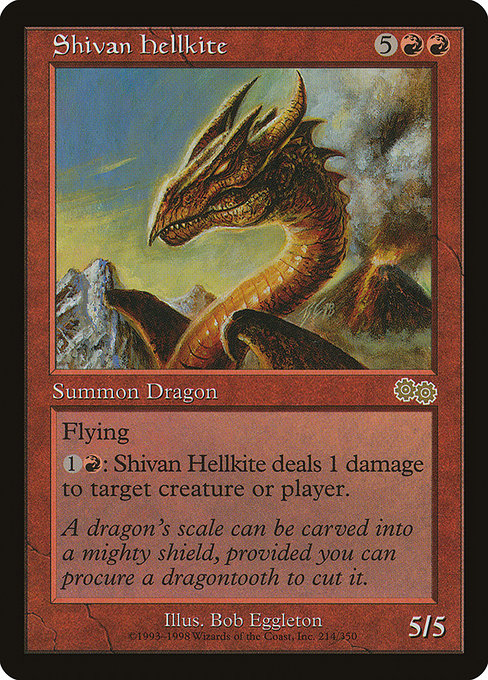 Shivan Hellkite [Urza's Saga] | Gaming Infinity