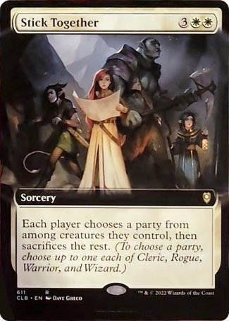 Stick Together (Extended Art) [Commander Legends: Battle for Baldur's Gate] | Gaming Infinity