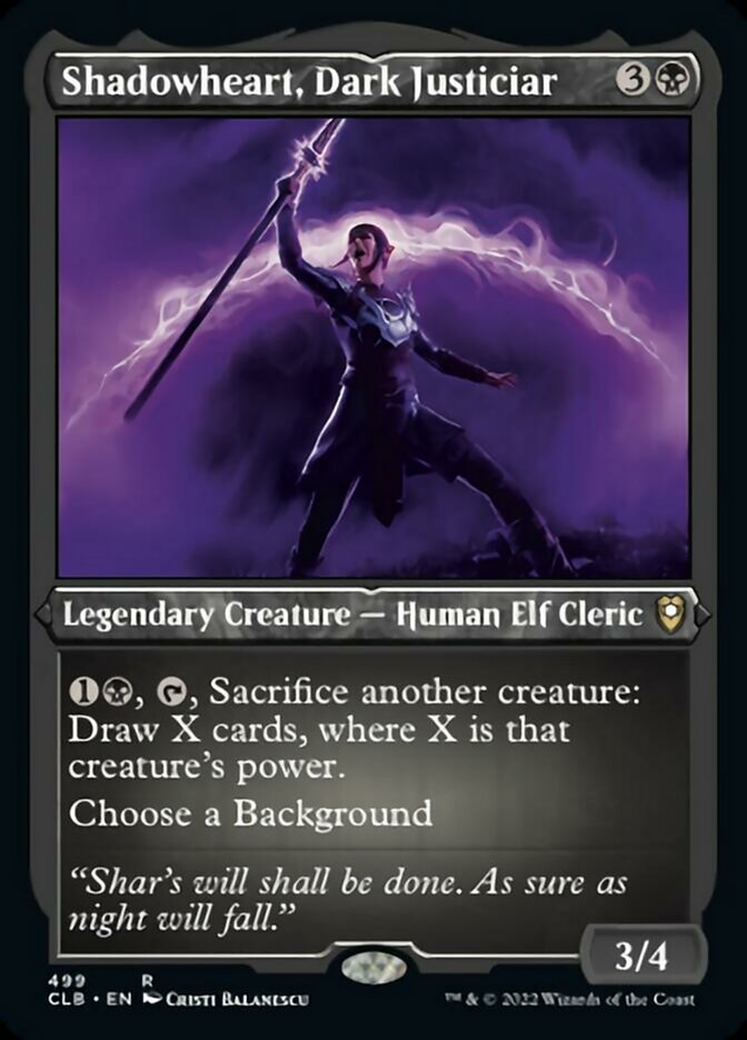 Shadowheart, Dark Justiciar (Foil Etched) [Commander Legends: Battle for Baldur's Gate] | Gaming Infinity