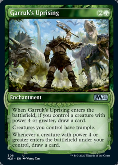 Garruk's Uprising (Showcase) [Core Set 2021] | Gaming Infinity