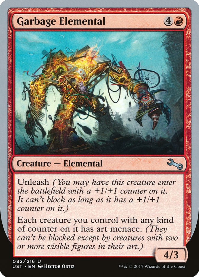 Garbage Elemental (4/3 Creature) [Unstable] | Gaming Infinity