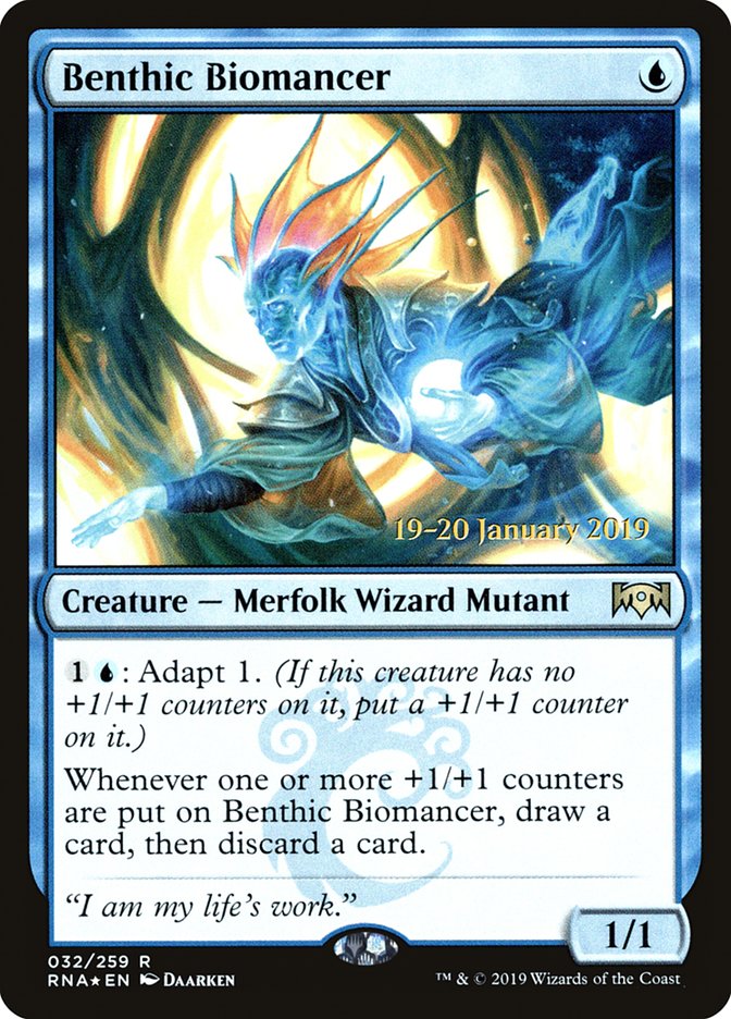 Benthic Biomancer [Ravnica Allegiance Prerelease Promos] | Gaming Infinity