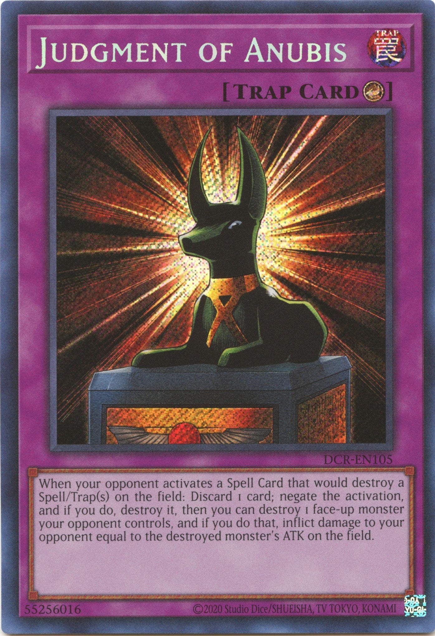 Judgment of Anubis (25th Anniversary) [DCR-EN105] Secret Rare | Gaming Infinity