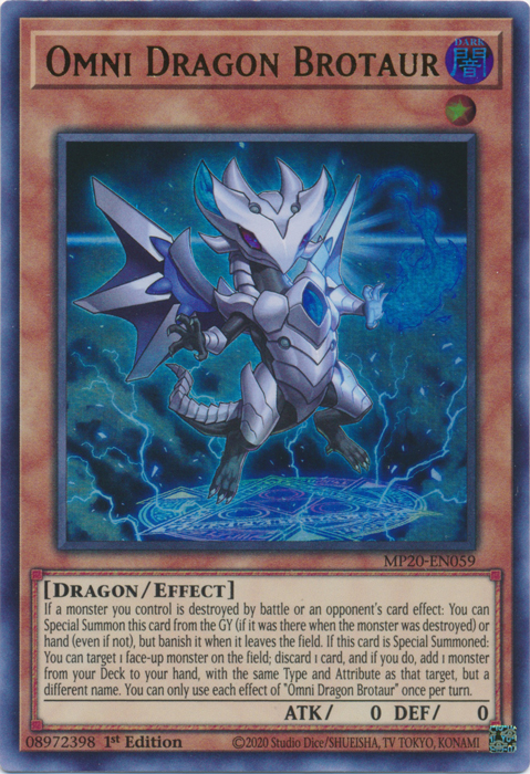 Omni Dragon Brotaur [MP20-EN059] Ultra Rare | Gaming Infinity