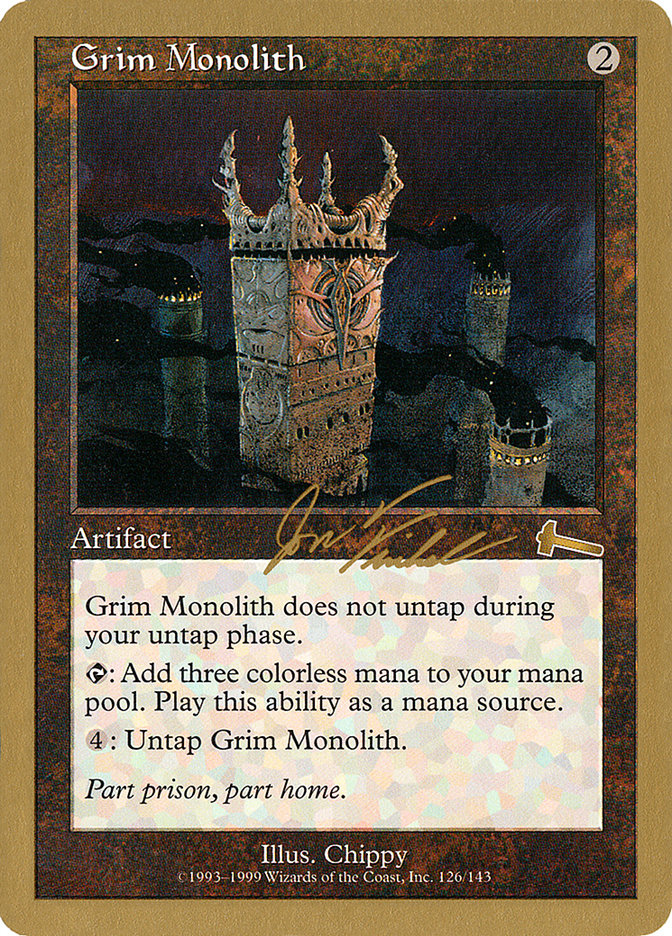 Grim Monolith (Jon Finkel) [World Championship Decks 2000] | Gaming Infinity