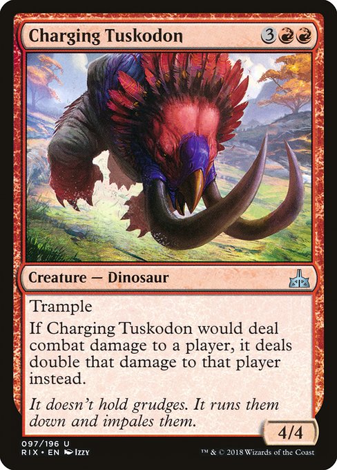 Charging Tuskodon [Rivals of Ixalan] | Gaming Infinity