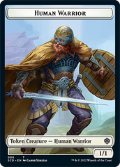 Insect // Human Warrior Double-Sided Token [Starter Commander Decks] | Gaming Infinity