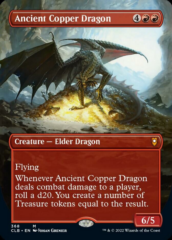 Ancient Copper Dragon (Borderless Alternate Art) [Commander Legends: Battle for Baldur's Gate] | Gaming Infinity