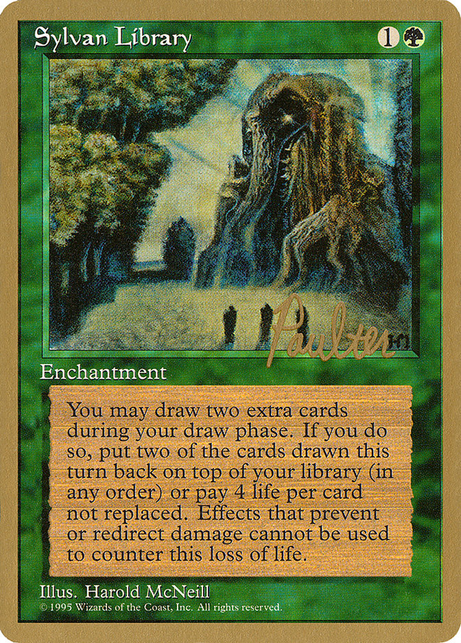 Sylvan Library (Preston Poulter) [Pro Tour Collector Set] | Gaming Infinity