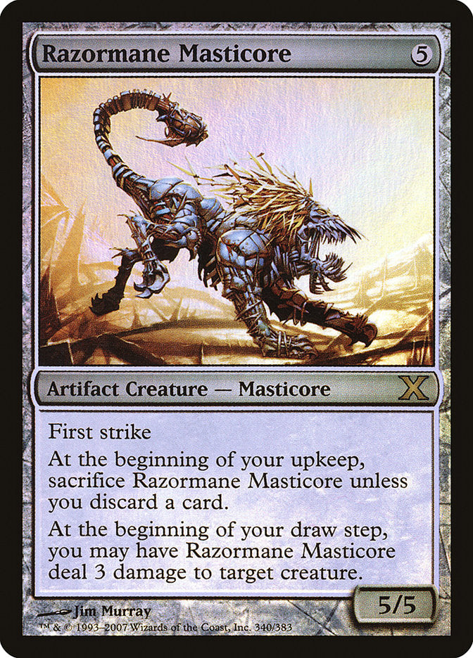 Razormane Masticore (Premium Foil) [Tenth Edition] | Gaming Infinity