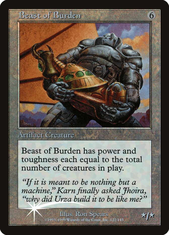 Beast of Burden (Misprinted) [Urza's Legacy Promos] | Gaming Infinity