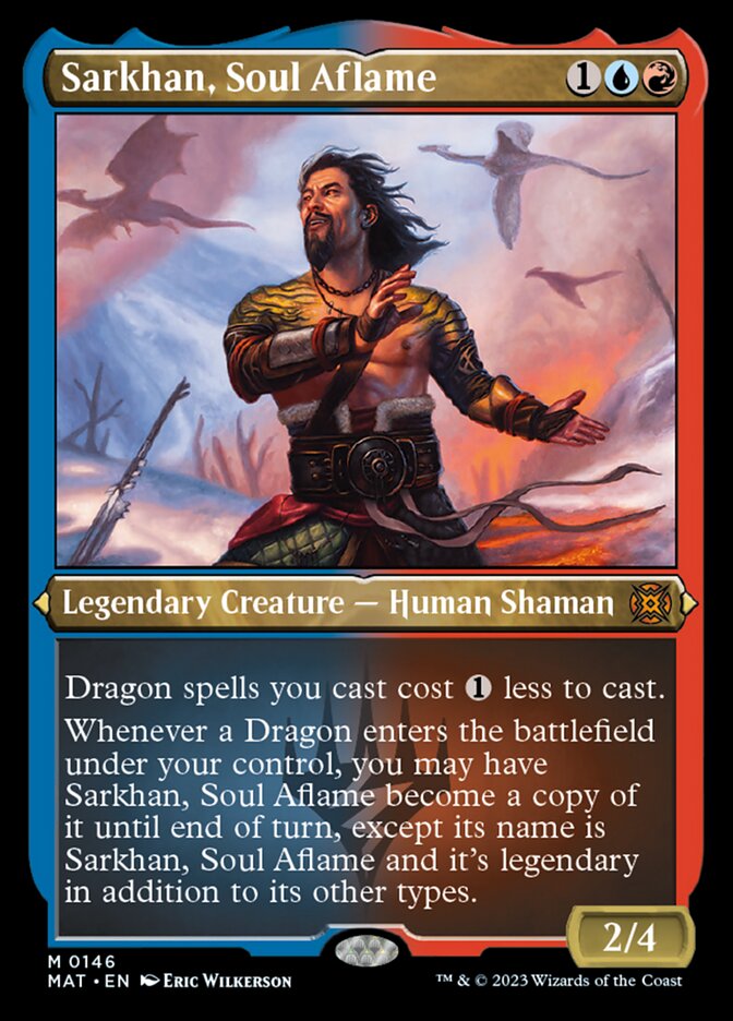 Sarkhan, Soul Aflame (Foil Etched) [March of the Machine: The Aftermath] | Gaming Infinity