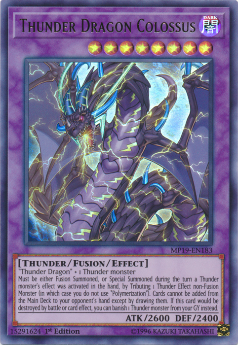 Thunder Dragon Colossus [MP19-EN183] Ultra Rare | Gaming Infinity