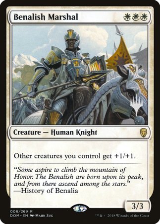 Benalish Marshal [Dominaria Promos] | Gaming Infinity