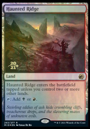 Haunted Ridge [Innistrad: Midnight Hunt Prerelease Promos] | Gaming Infinity