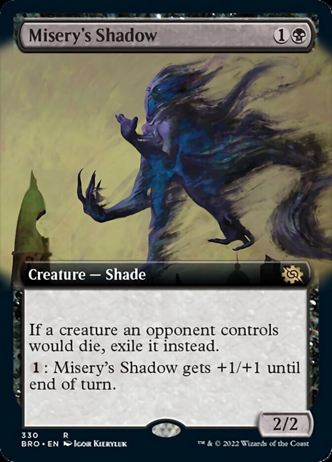 Misery's Shadow (Extended Art) [The Brothers' War] | Gaming Infinity