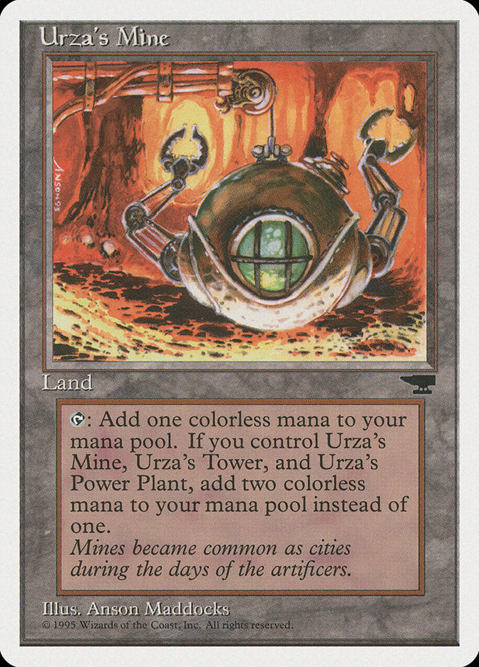 Urza's Mine (Orange Background) [Chronicles] | Gaming Infinity