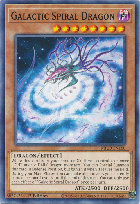 Galactic Spiral Dragon [MP20-EN160] Common | Gaming Infinity