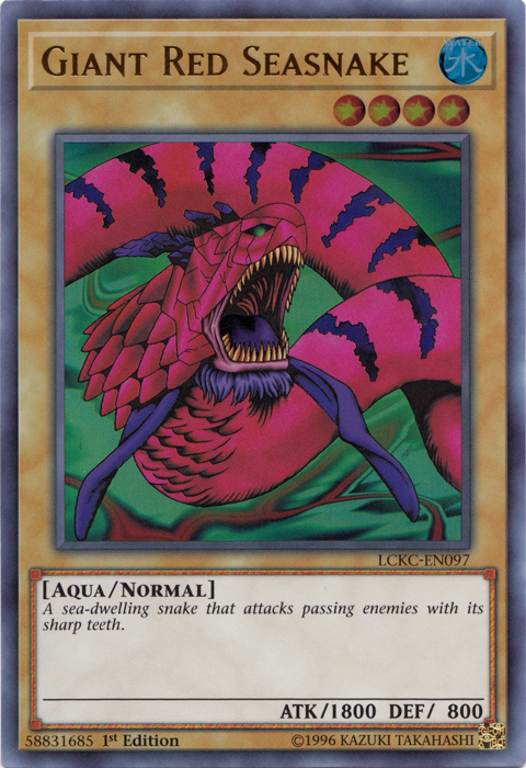 Giant Red Seasnake [LCKC-EN097] Ultra Rare | Gaming Infinity