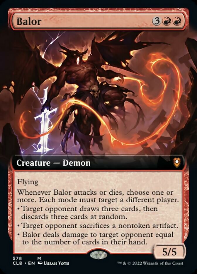 Balor (Extended Art) [Commander Legends: Battle for Baldur's Gate] | Gaming Infinity