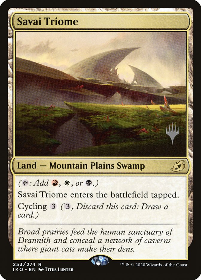 Savai Triome (Promo Pack) [Ikoria: Lair of Behemoths Promos] | Gaming Infinity