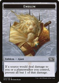 Emblem - Ajani Steadfast [Magic 2015 Tokens] | Gaming Infinity