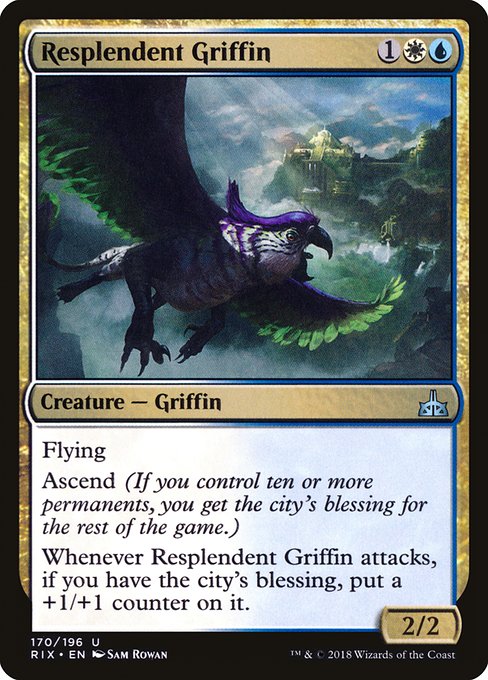 Resplendent Griffin [Rivals of Ixalan] | Gaming Infinity