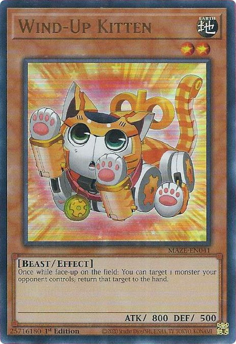 Wind-Up Kitten [MAZE-EN041] Ultra Rare | Gaming Infinity