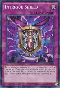 Intrigue Shield (Shatterfoil) [Battle Pack 3: Monster League] [BP03-EN231] | Gaming Infinity