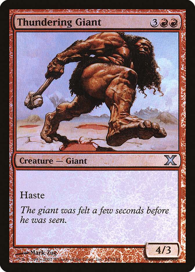 Thundering Giant (Premium Foil) [Tenth Edition] | Gaming Infinity