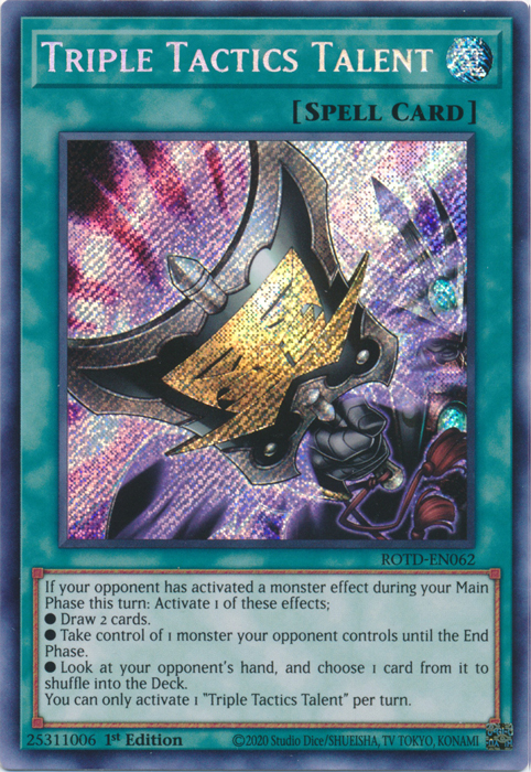 Triple Tactics Talent [ROTD-EN062] Secret Rare | Gaming Infinity