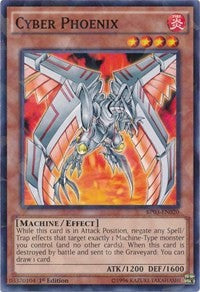 Cyber Phoenix (Shatterfoil) [Battle Pack 3: Monster League] [BP03-EN020] | Gaming Infinity
